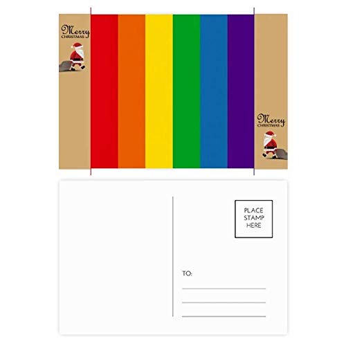Cartes postales LGBT de remerciement aux couleurs arc-en-ciel pour la communauté