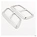 Gorge de Queue de Tuyau d'échappement Autocollants Couverture Tuyau D'échappement Couverture Silencieux Tuyaux Queue Voiture Pour Land Rover Pour Range Rover Sport P400 2018 2019 ( Couleur : Argent )