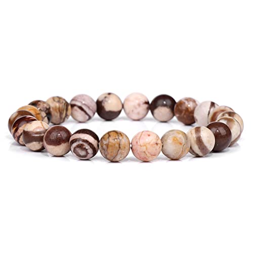 Bijoux pour hommes et femmes : offrez ce bracelet en pierre de lave et quartz de 21cm