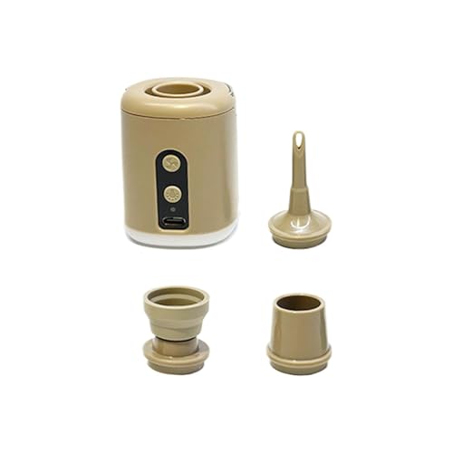 Bomba de aire para botes inflables, bomba de aire eléctrica pequeña,Inflador eléctrico ultrarrápido para flotadores de piscina - Bomba de aire recargable, batería de 1600 mAh, multifuncional con luz