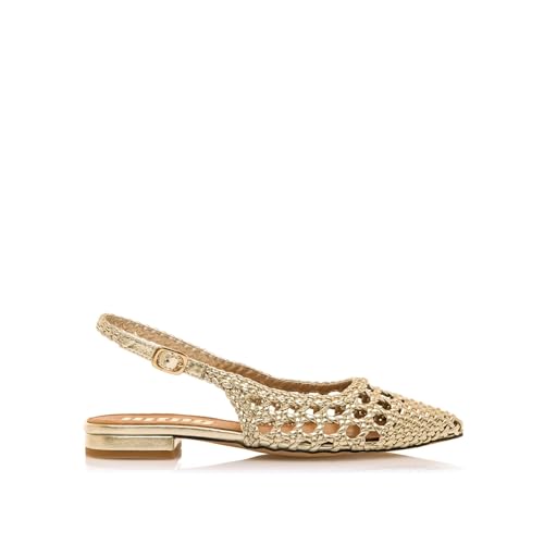 Mtng Para Mujer. 55437 Zapatos Nils Dorado (40), 3 A 5Cm, Hebilla, Casual
