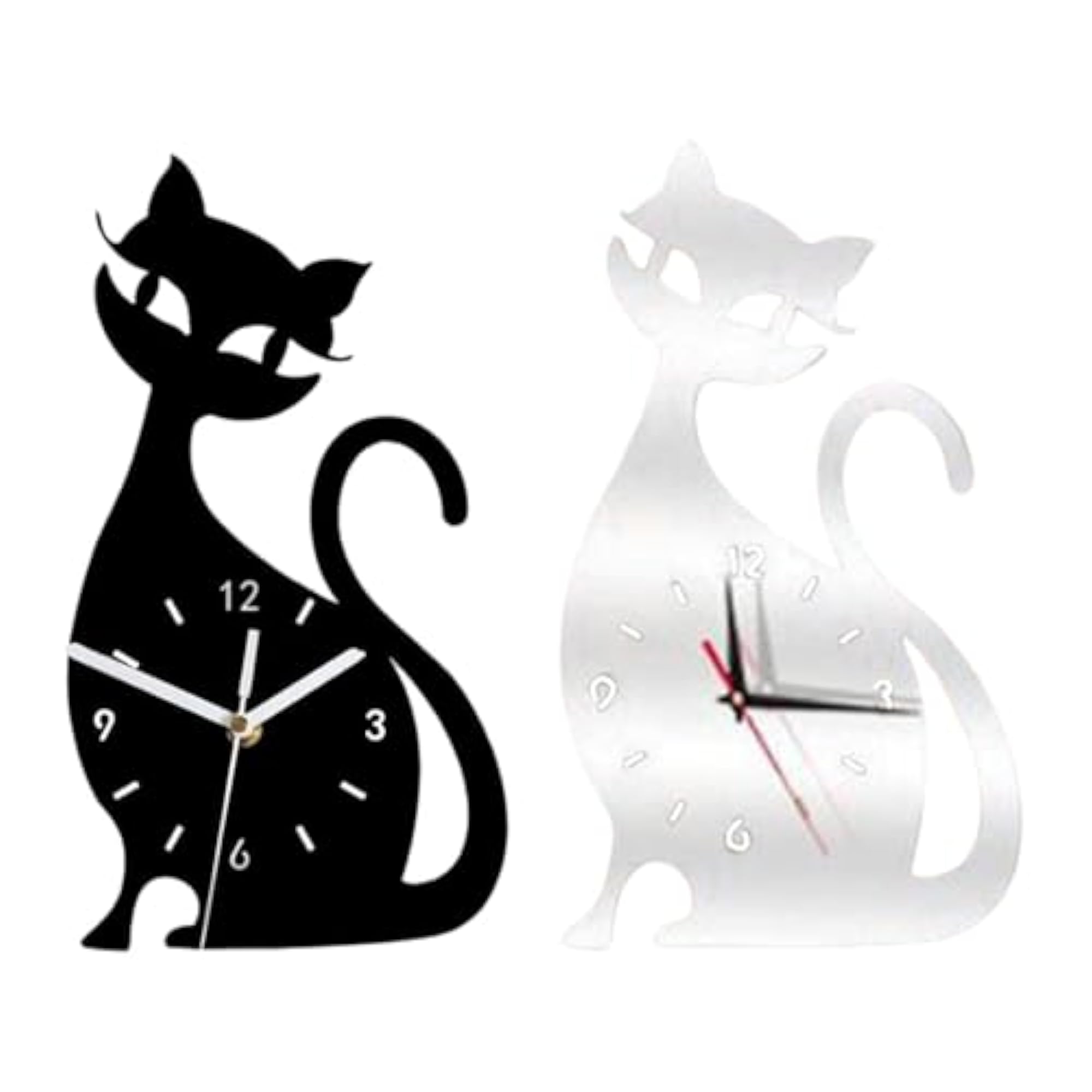 Wall Clock Art Funny Home Decor Silent Clock