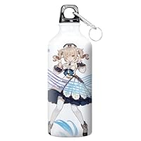 OSRDFV ZhongLi Anime-Wasserflasche – 600 Ml, Aluminium, Mit Keqing-Design, Für Schule, Sport & Outdoor, Stylische Trinkflasche Für Fans