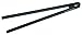 Sambonet Gadgets - Pinza Cucina in Silicone, 29 cm - Colore Nero