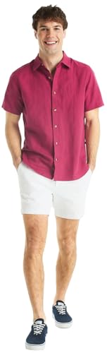 Nautica Men's Sustainably Crafted Linen Short-Sleeve Shirt2