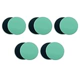 MiOYOOW 10 Stück Gleitscheiben, Gym Gliding Discs Gleitende Scheiben Doppelseitige Fitneßscheibe für Damen, Herren Fitnessstudio Training der Bauch Kernkraft