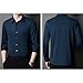DGHM-JLMY Men's Non-Ironing Wrinkle-Free Seamless Shirt Breathable Stretch Shirt Solid Long Sleeve Stretch Formal Shirt (Dark Blue,Large)