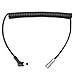 LSYRIA BMPCC 4K 6K Pro to DC Male 5.5 * 2.5mm Coiled Power Cable Suitable for Blackmagic Pocket Cinema Camera and Gold Mount V Mount Battery, Weipu SF6 2 Pin 59 inch Compatible with 2.1 or 2.5 5.5mm