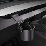 2025 2026 Upgraded Tesla Model Y Juniper & Model 3 Dashboard Cup Holder & Organizer Multi-Functional ABS Storage Box Non-Adhesive Secure Lock Design Fits Front Left/Right Easy Install, No Damage
