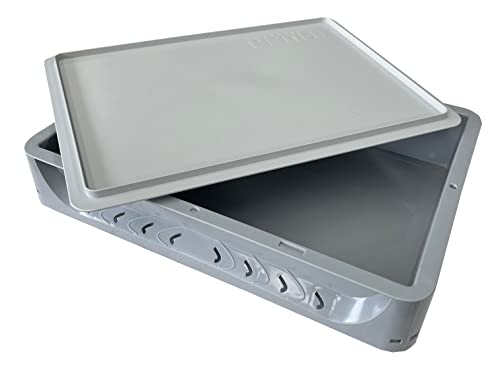 7 Litre Pizza Bread Dough Proofing Tray Complete with Lid - 40 x 30cm x 8.5cm - Dough Proofing Box - Perfect for Pizza Dough Balls - Fits in Domestic fridges!