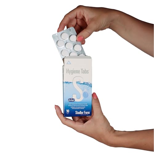 Lavadores de aire limpios con Stadler Form Hygiene Tabs, pastillas blancas biodegradables 3