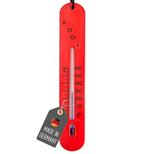 Misura la temperatura dell'acqua in piscina, laghetto, piscina e vasca da bagno. Con filo da 90 cm, design autoaffondante per acque profonde