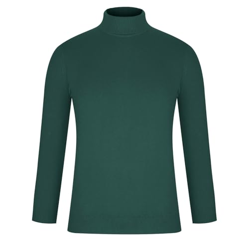 Mens Solid Base Layer Slim Fit Knitted Pullover Casual Turtleneck Sweater Lightweight Fall Winter Warm Undershirt3