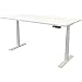 Produktbild newpo elektrisch höhenverstellbarer Schreibtisch mit Tischplatte | BxT 160 x 80 cm | weiß | Stehtisch Bürotisch Tisch-Gestell