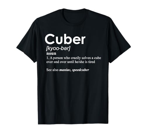 Competitivo Puzzle Cuber definición Speed Cubing Vintage Camiseta