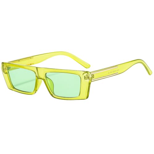 Lunettes de soleil carrées vintage pour hommes et femmes avec protection UV élégante
