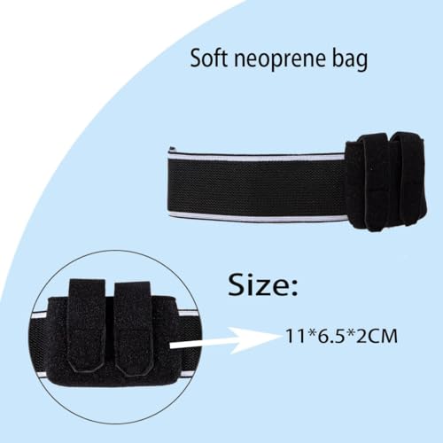 Generic Insulin Pump Belt, Breathable Diabetic Running Belt Holder Adjustable Insulin Pump Pouch Accessories, Diabetic Band Supplies for Men and Women, Black