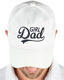 Funky Junque Men's Five Panel Retro Hat - Girl Dad (White)