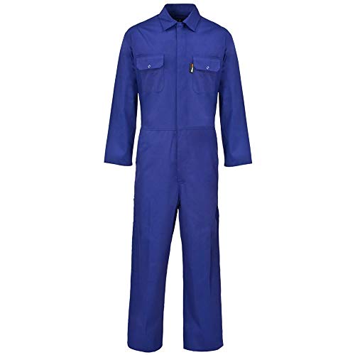 Pro-Work - Traje de caldera para mujer, resistente, para trabajo regular Azul azul real 48