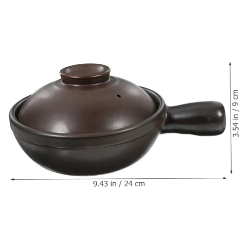 Casserole en céramique marron Cabilock : pot de cuisson traditionnel résistant