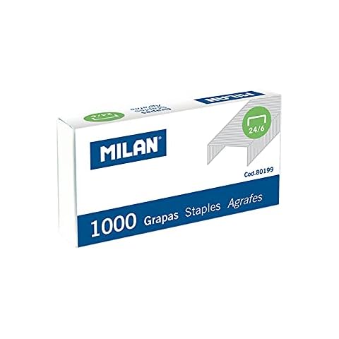 MILAN Grapas Blancas 24/6 1000 Cover