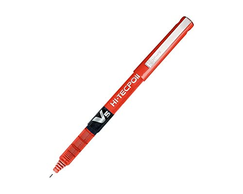 Image of Pilot Hi-Tecpoint V5 Liquid Ink Rollerball Pen - Fine Tip - (Blue, Black, Red, Green)