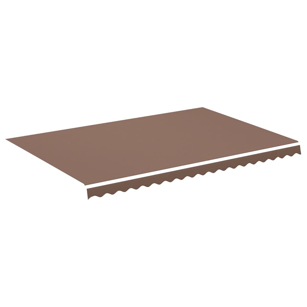 Leasha Toile de Rechange Store Banne avec Lambrequin, Toile Tissu de Remplacement pour Auvent 430x295 cm Marron