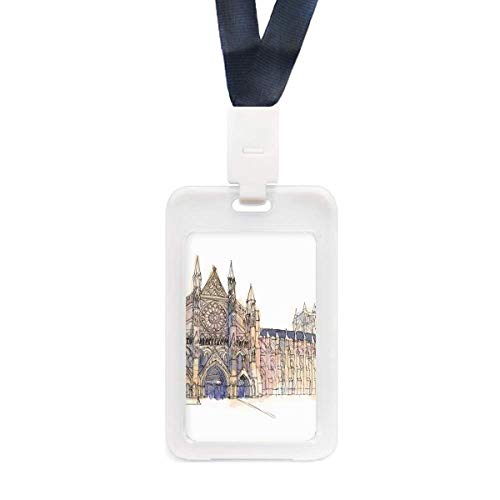 Étui Westminster Abbey de London protège-carte d'identité transparent imperméable