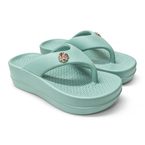 Image of ATHCO womens Fenny Women's Acupressure Slippers & Flip-Flops | Soft Foot Massager, Lightweight, Anti-Skid, Waterproof Comfort Slippers for Women & Girls | Daily Casual Wear