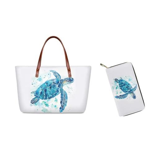 Handbags for Women Large Capacity Crossbody Totes with Wallet Clutch 2pcs Set