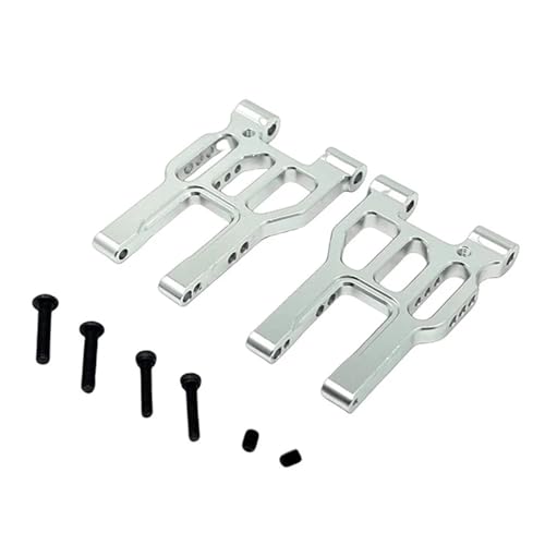 Bras Inférieur Avant RC en métal argenté premium pour optimiser votre MJX Hyper Go 1/10