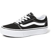 Vans Ward Platform, Zapatillas Mujer, Canvas Black White, 37 EU