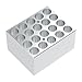 4E's USA Dry Bath Incubator Heat Block - Universal Aluminum Block for Vials 20 x 15mm Test Tubes, Slot Size ⌀15.8mm x 35mm, Model: TC0401001-77
