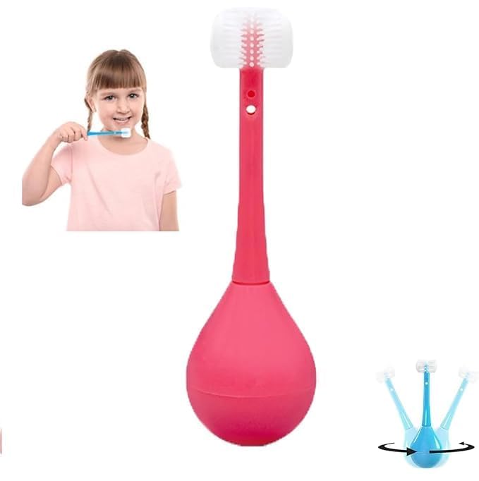 vietnam 1 pc Three Sided Toothbrush for Kids,Three Sided Children's Toothbrush,3D Kids Three-Sided Toothbrush Training,Kids Soft Bristle Toothbrush-image-34