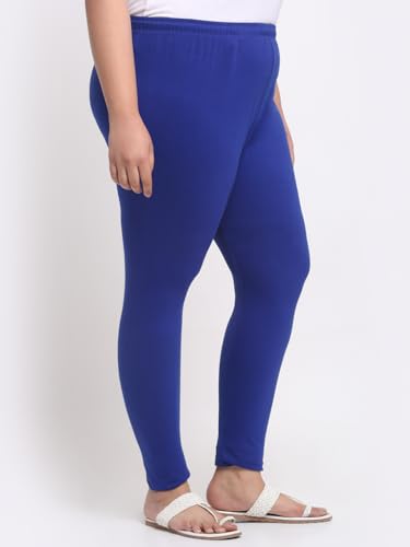 Image of Soft Cotton Ankle Lenght Solid Regular and Plus 35 Colours Leggings for Womens and Girls (Sizes :- M to 6XL)