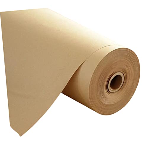 Veemoon Floral Wrapping Paper Kraft Rolls 1 Roll Brown Craft Paper for Special Occasions