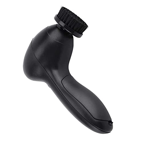 OVAQUIXI Electric Shoe Polisher Portable Shoe Cleaner Machine Fast Glazing for Leather Shoes Bags Car Seats with 4 Brushes Battery Powered Lightweight