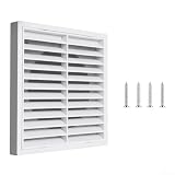 Griglia di ventilazione obliqua con rete filtrante integrata per migliorare l'efficienza della ventilazione e agire come barriera contro gli insetti, adatta per aree residenziali e commerciali