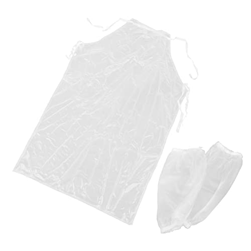 Garneck 1 Set Waterproof Transparent Apron Aprons Clear Bbq Apron Work Apron Bulk Aprons Throw Aprons Kitchen Apron Dishwasher Apron Clear Server Aprons Dish Apron Aprons Adults Pvc