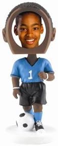 Neil Enterprises Inc. Male Dark Skin Soccer Photo Bobble Head - Pack of 12