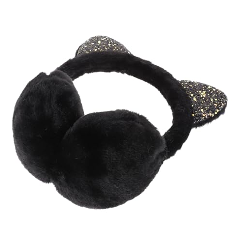 Adorable Cat Ear Earmuffs Plush Ear Warmers for Winter Outdoor Activities Foldable Design for Easy Storage for Snowboarding Skiing and More