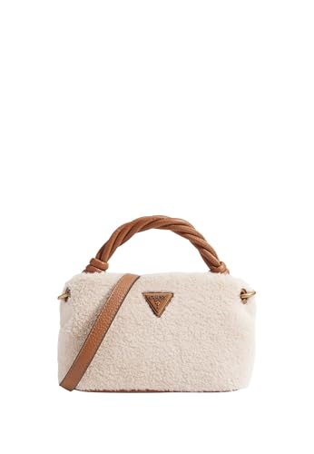GUESS Handtasche Umhängetasche Shaida Top Handle Crossbody Bag Natural/Cognac creme