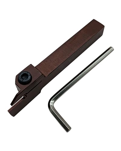 Hunricho1 Stück 1/2-Zoll-Schaft MGEHR1212-2 Hochwertiger Drehmaschinen-Stech-Abstechwerkzeughalter mit 10 Stück MGMN200 Wendeschneidplatten zum Einstechen für Stahl (MGEHR1212-2+ MGMN200)