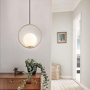 Miniatura 3 de KCO Lighting - Lámpara colgante de globo de 1 luz, lámpara Sputnik de 12 luces para isla de cocina, comedor, sala de estar