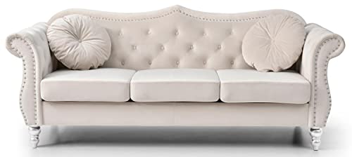 Glory Furniture Hollywood Sofas, Ivory #TOP1