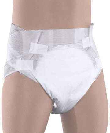 Miniatura 4 de Pañales transpirables para adultos con pestañas para incontinencia, ropa interior estilo pestaña, unisex, para hombres y mujeres, 18 unidades (L,