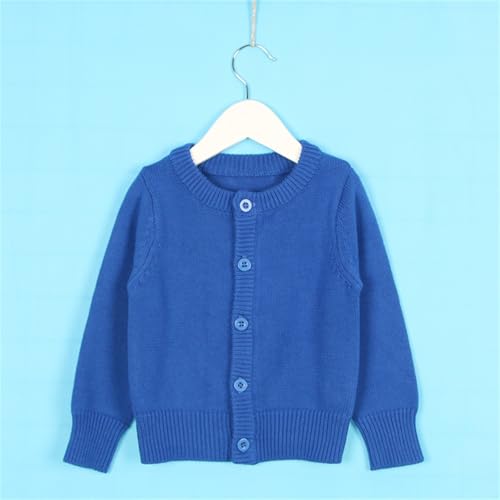 Kids Knitted Cardigan Sweaters Baby Toddler Casual Solid Color Button Up Sweaters Boys Girls Crewneck Coat4