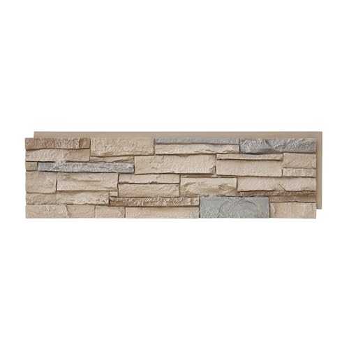 Fachada al aire libre decorada con paneles de piedra 3D para renovar el hogar 3