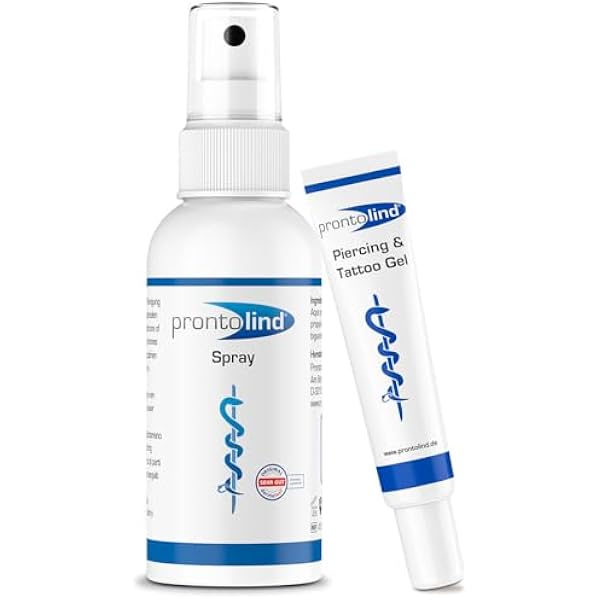 ProntoLind Żel 10 ml & ProntoLind Spray 75 ml zestaw do pielęgnacji piercingu