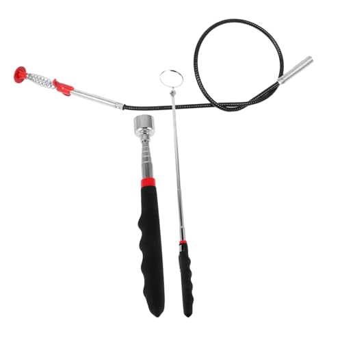 MUCKLILY Mechanic Mirror Inspection Tool Telescoping Pickup for Vehicle Repair Easy to Use